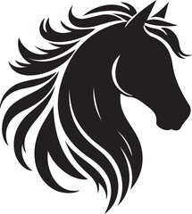 Stunning Horse Silhouette Vector Illustration for Graphic Design and Digital Art Projects