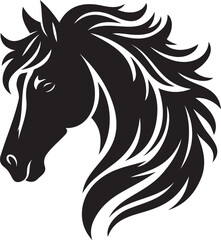 Stunning Horse Silhouette Vector Illustration for Graphic Design and Digital Art Projects