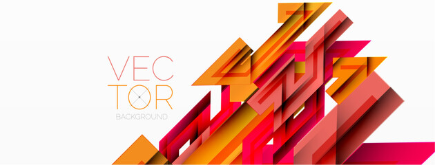 Dynamic lines geometric background. Vector Illustration For Wallpaper, Banner, Background, Card, Book Illustration, landing page