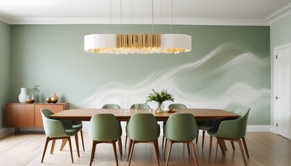 white and gold theme modern interior