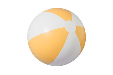 Inflatable ball for beach and water games. Set of beach ball . Beach ball on isolated background.