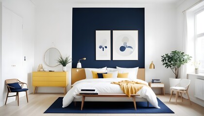 white and gold theme modern interior