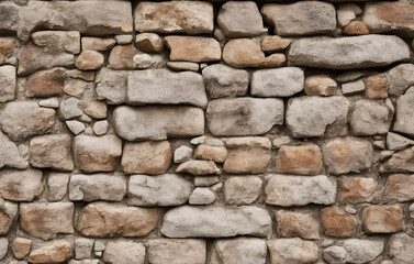 Fototapeta premium Highresolution stone wall texture background, Old stone wall made of raw stones background and screensaver idea