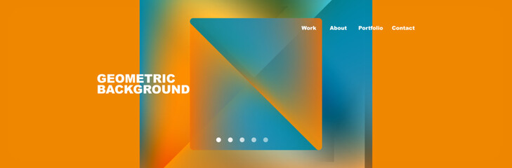 Triangle minimal web site page background design. Vector Illustration For Wallpaper, Banner, Background, Card, Book Illustration, landing page