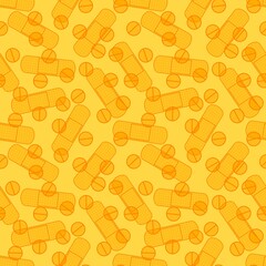 Medicine tape seamless pattern for wrapping paper and fabrics and linens