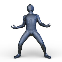 サイバーマン　3DCGレンダリング