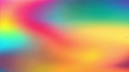 Abstract neon background. Gradient banner. Smooth blend of purple, green, blue, yellow and turquoise vibrant colors
