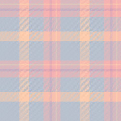 Seamless check texture of background fabric plaid with a pattern vector textile tartan.