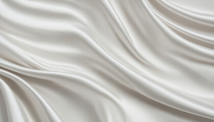 Obraz premium Soft waves of light: an elegant background in white silk