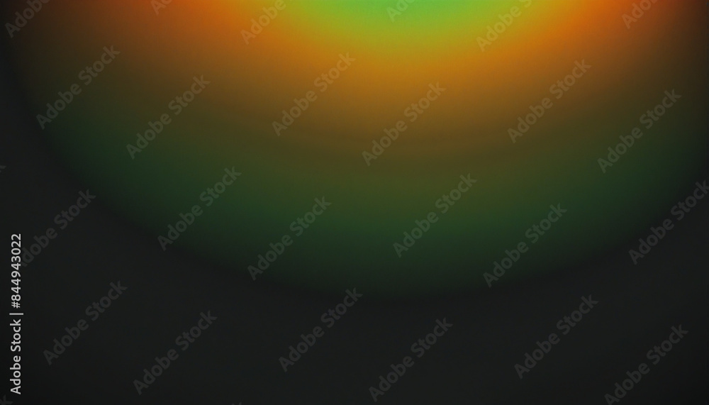 Poster colorful abstract gradient background with blurry glowing shapes on dark grainy texture and copy spa