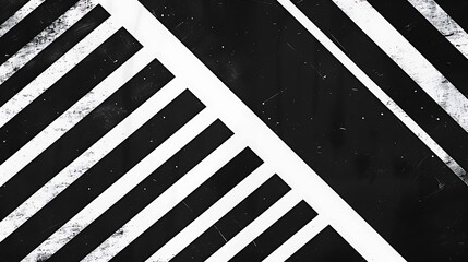 Fototapeta premium Zen in Shadows: Embracing Minimalism in Bold Black and White Composition