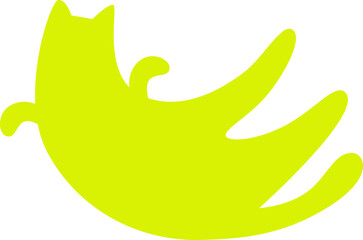 Lying Cat Silhouette