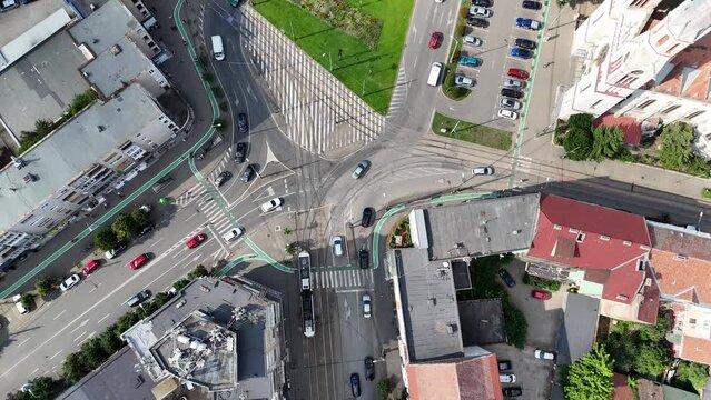Nicolae Balcescu square, Elisabetin district of Timișoara, Romania, Europe.