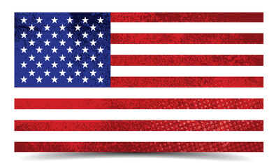 Naklejka premium United States of America flag with grunge texture