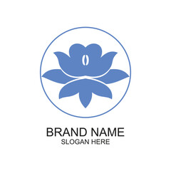 Brand name logo design simple concept Premium Vector