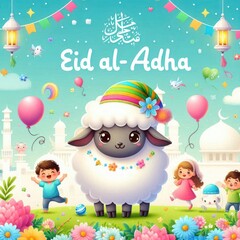 Fototapeta premium Eid al-Adha banner