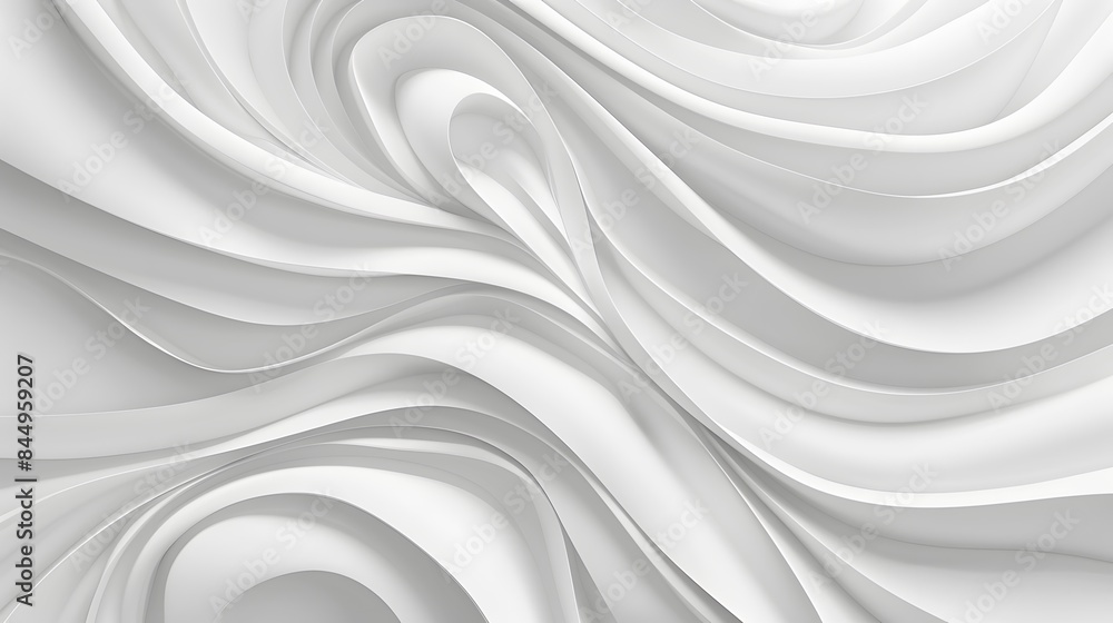 Poster abstract white and light gray wave modern soft luxury texture with smooth and clean vector subtle ba