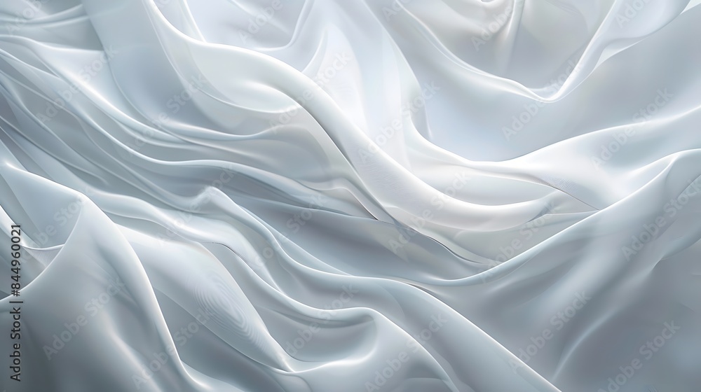 Poster abstract white and light gray wave modern soft luxury texture with smooth and clean vector subtle ba
