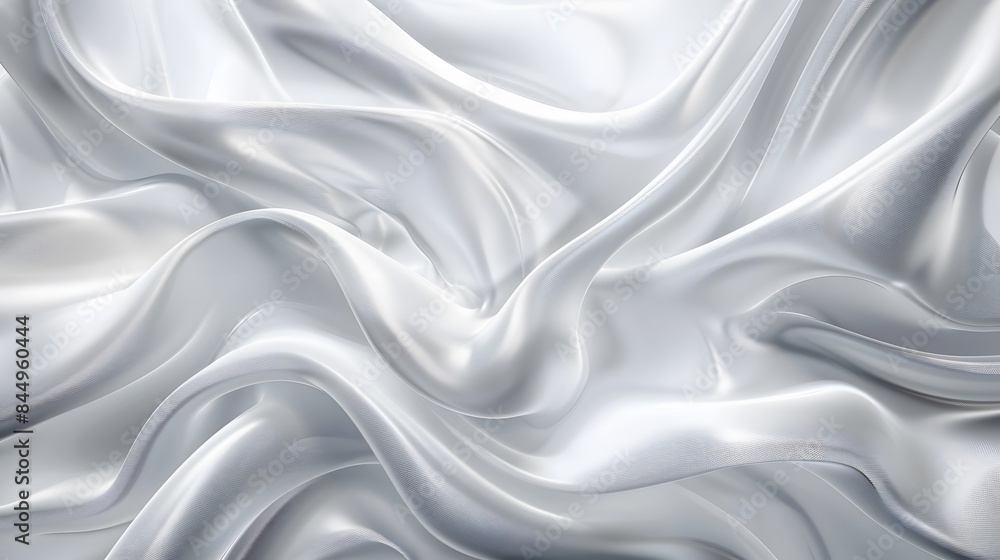 Poster abstract white and light gray wave modern soft luxury texture with smooth and clean vector subtle ba