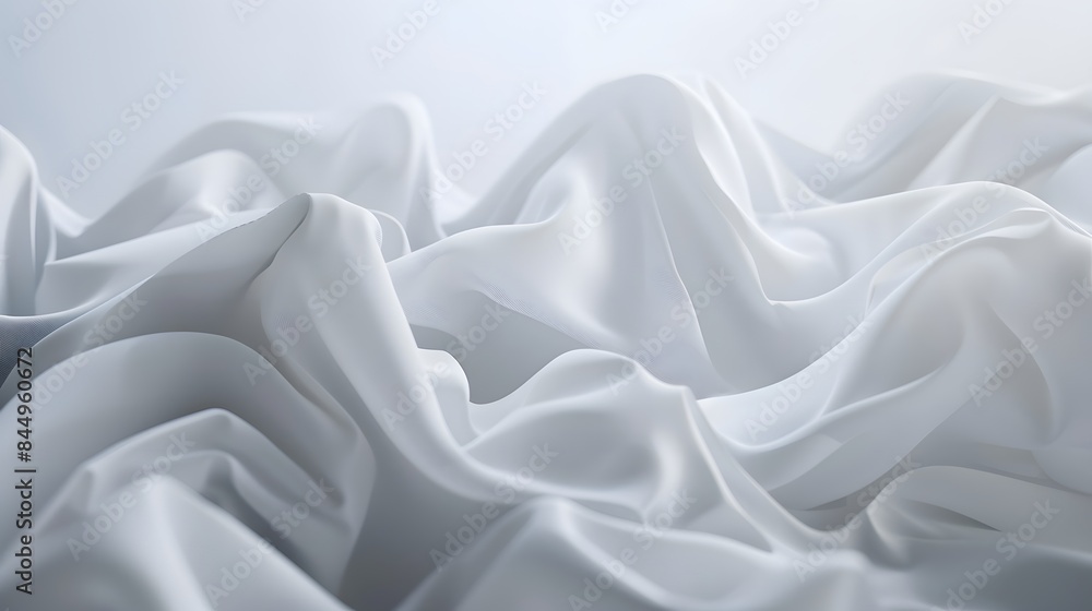 Poster abstract white and light gray wave modern soft luxury texture with smooth and clean vector subtle ba