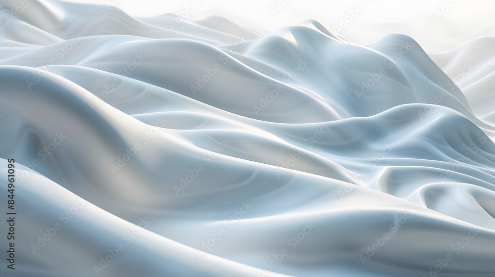 Poster abstract white and light gray wave modern soft luxury texture with smooth and clean vector subtle ba