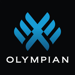 Obraz premium w latter logo design icon 