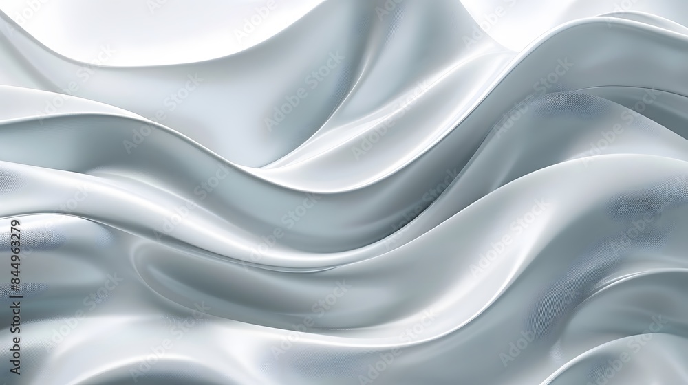Poster abstract white and light gray wave modern soft luxury texture with smooth and clean vector subtle ba