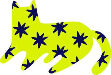 Cat With Stars Pattern