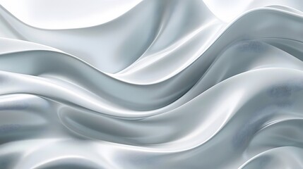 Obraz premium Abstract white and light gray wave modern soft luxury texture with smooth and clean vector subtle background. 
