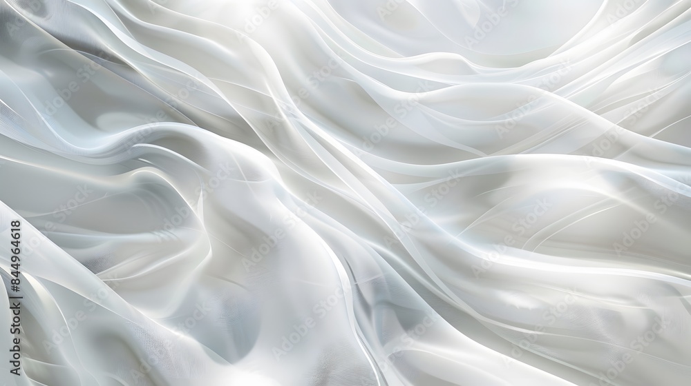 Poster abstract white and light gray wave modern soft luxury texture with smooth and clean vector subtle ba
