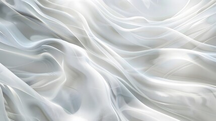 Fototapeta premium Abstract white and light gray wave modern soft luxury texture with smooth and clean vector subtle background. 