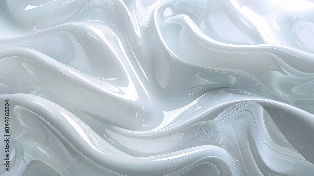 Poster abstract white and light gray wave modern soft luxury texture with smooth and clean vector subtle ba