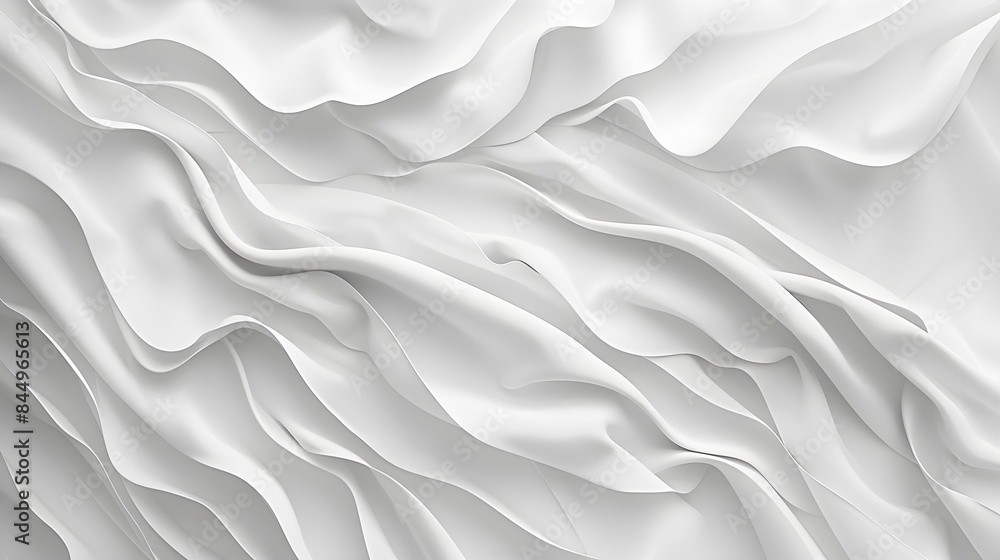 Poster abstract white and light gray wave modern soft luxury texture with smooth and clean vector subtle ba