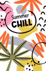 Summer Chill Hand Drawn Poster