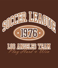 Soccer team T-shirt Print vector
