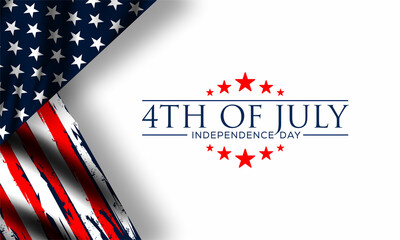 happy 4th of July independence day  , vektor background, poster, banner, flyer, template	
