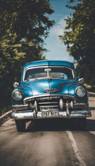 Classic Car Journey on Cuban Roads