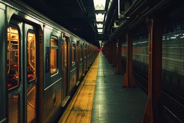 Efficient city subway system for streamlined transportation in urban metropolitan areas