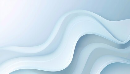 Fototapeta premium Abstract white paper wave background