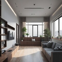 Fototapeta premium living room interior