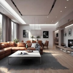 Fototapeta premium modern living room