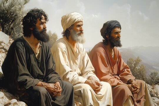 Pharisees and Tax Collectors Prayer Art - A Unique Lithograph