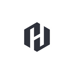 H logo, letter h, initial h logo design