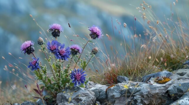 EUCLIDIA ON A MOUNTAIN CENTAUREA