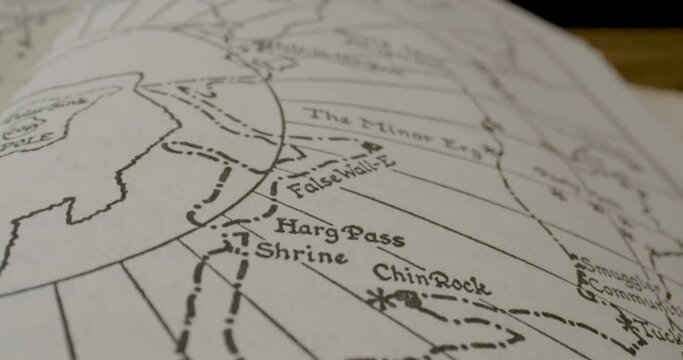 1965 Novel Macro Map Tilt Down To Harg Pass