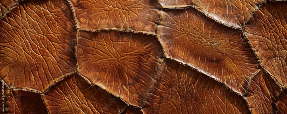 Aufkleber close up view of a rough textured brown surface forming an abstract pattern
