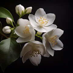 자스민, Jasmine, 꽃, Flower, 향기, Fragrance, 흰색, White, 아로마, Aroma, 차, Tea, 정원, Garden, 화병, Vase, 꽃다발, Bouquet, 봄, Spring, 우아함, Elegance, 로맨틱, Romantic