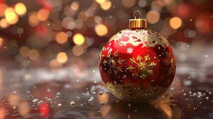 Holiday ornament and digit