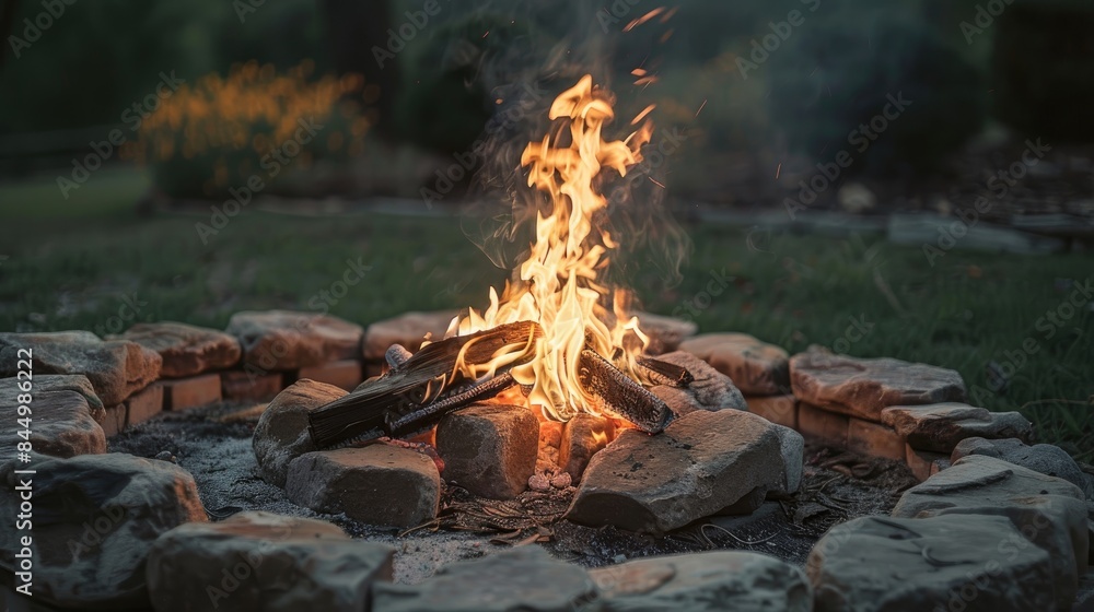 Sticker Outdoor Fire