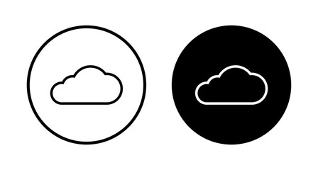 Cloud icon vector isolated on white background. cloud computing icon